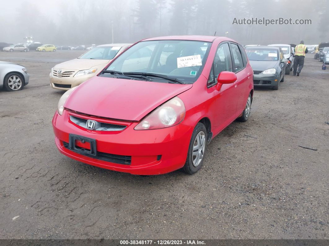 2008 Honda Fit   Red vin: JHMGD37468S061199