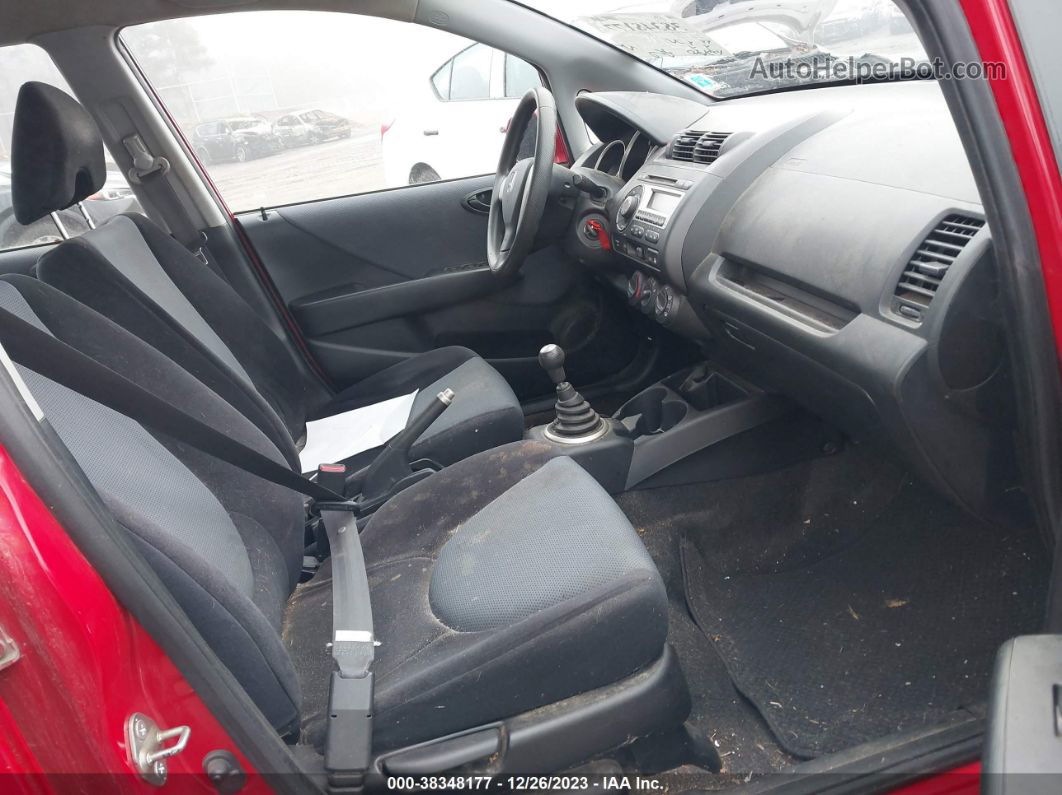 2008 Honda Fit   Red vin: JHMGD37468S061199