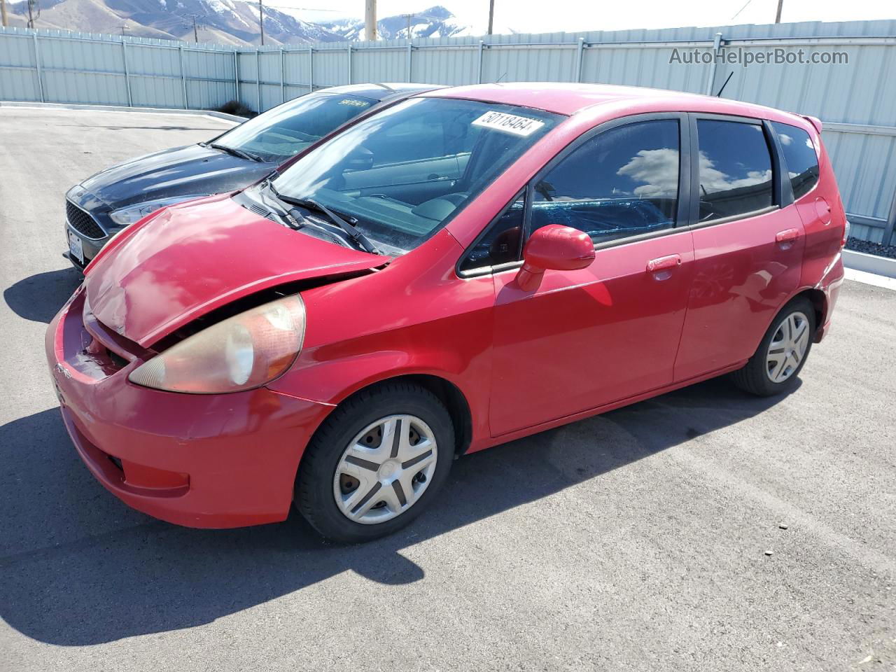 2008 Honda Fit  Red vin: JHMGD37468S070128