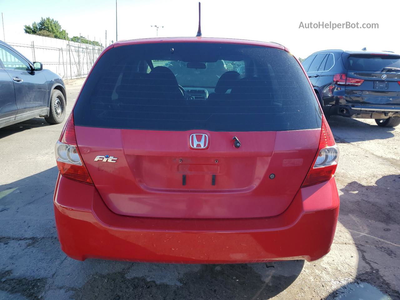 2008 Honda Fit  Red vin: JHMGD37478S007118