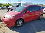 2008 Honda Fit  Red vin: JHMGD37478S007118