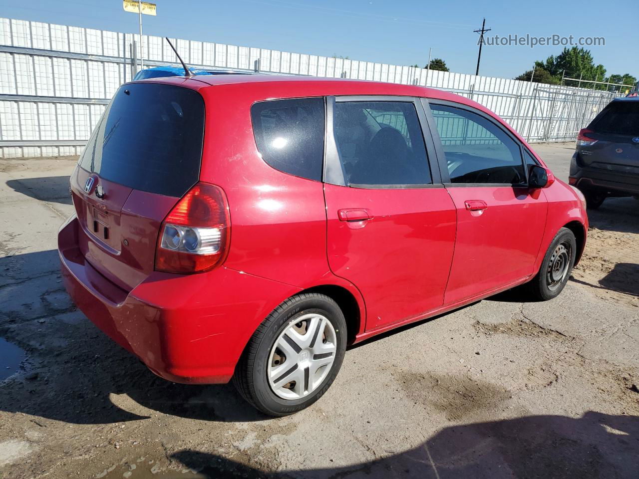 2008 Honda Fit  Red vin: JHMGD37478S007118