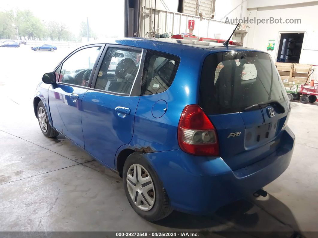 2008 Honda Fit   Blue vin: JHMGD37478S059512