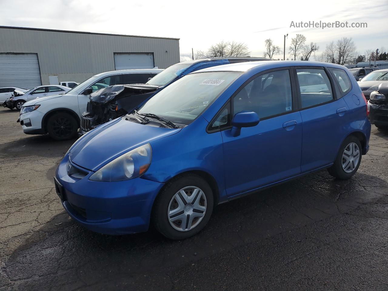 2008 Honda Fit  Blue vin: JHMGD37488S067618