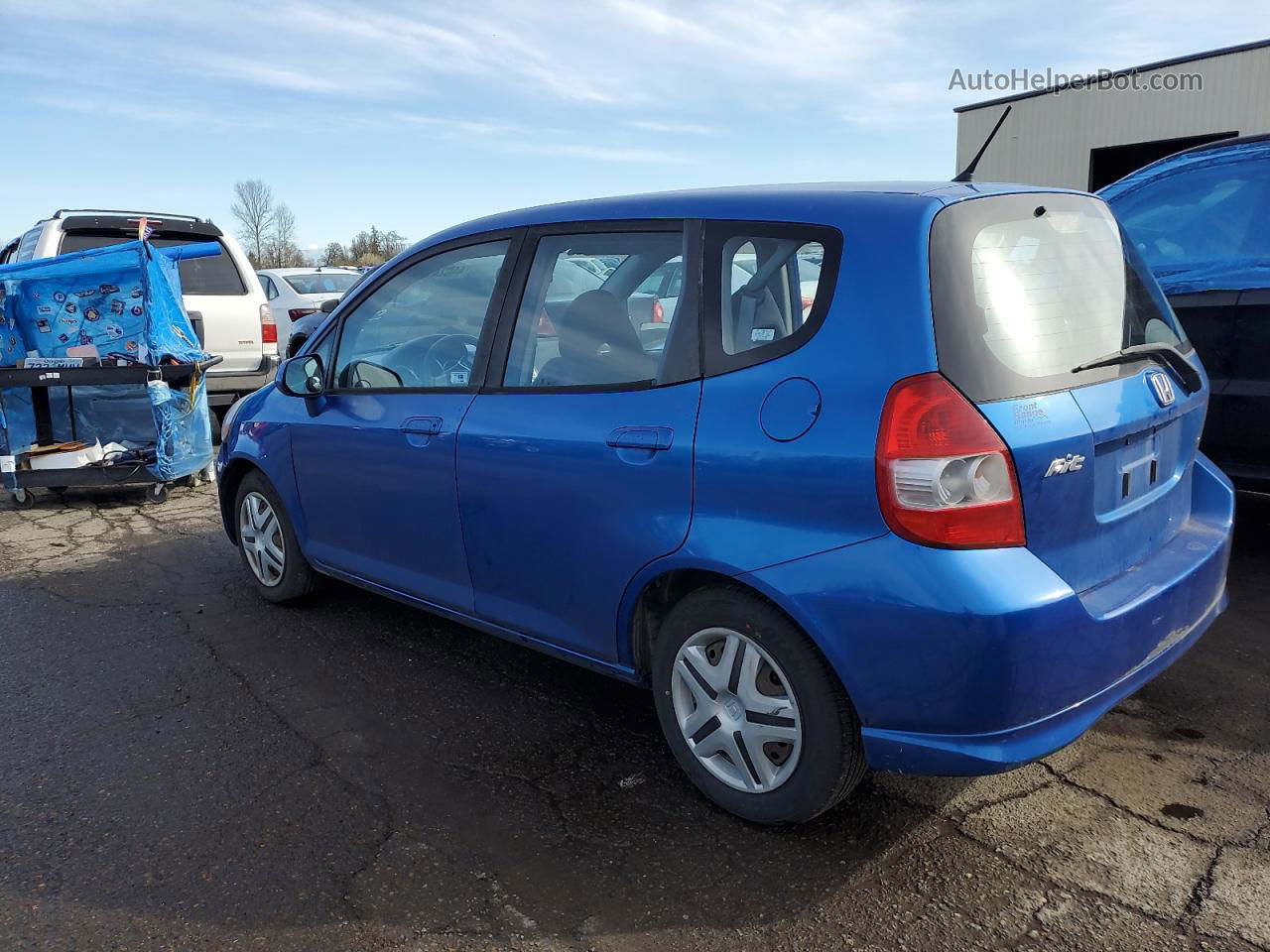 2008 Honda Fit  Blue vin: JHMGD37488S067618