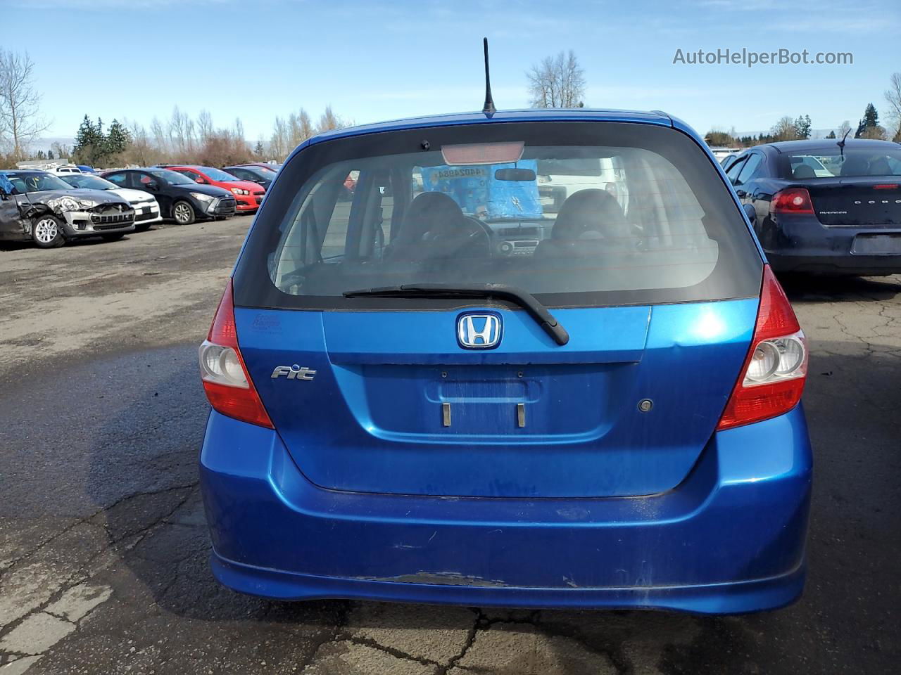 2008 Honda Fit  Blue vin: JHMGD37488S067618