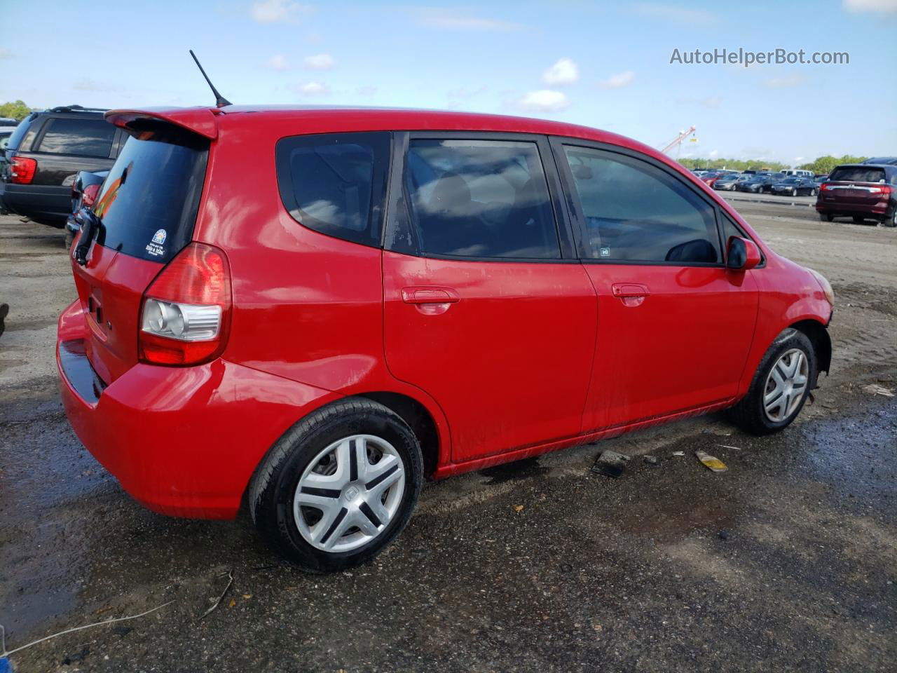 2008 Honda Fit  Red vin: JHMGD37488S069515