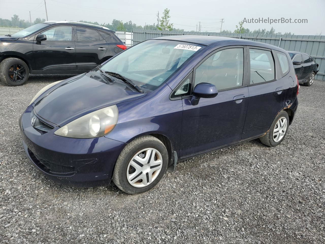 2008 Honda Fit  Purple vin: JHMGD37498S806141