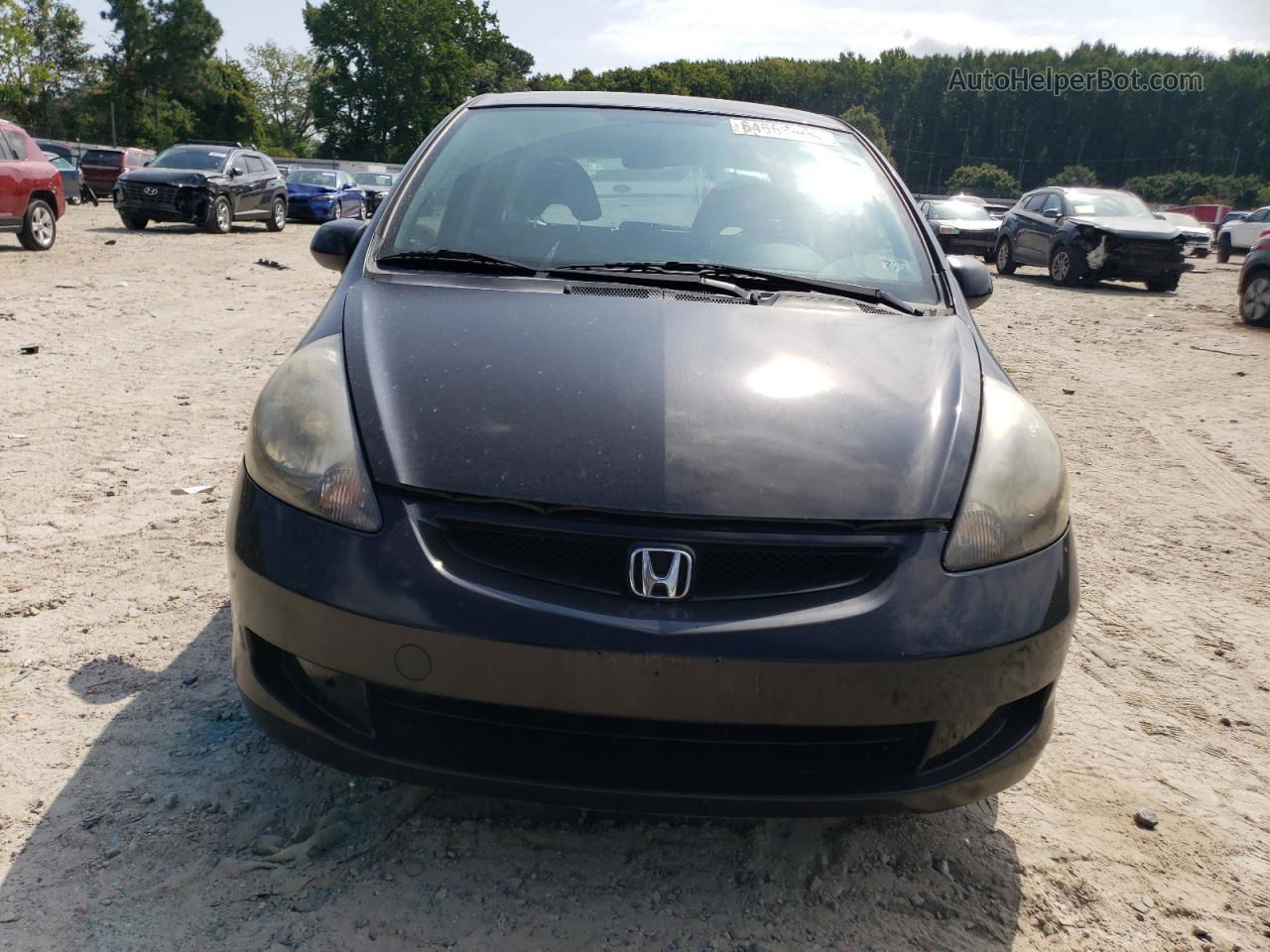 2008 Honda Fit  Black vin: JHMGD374X8S021319