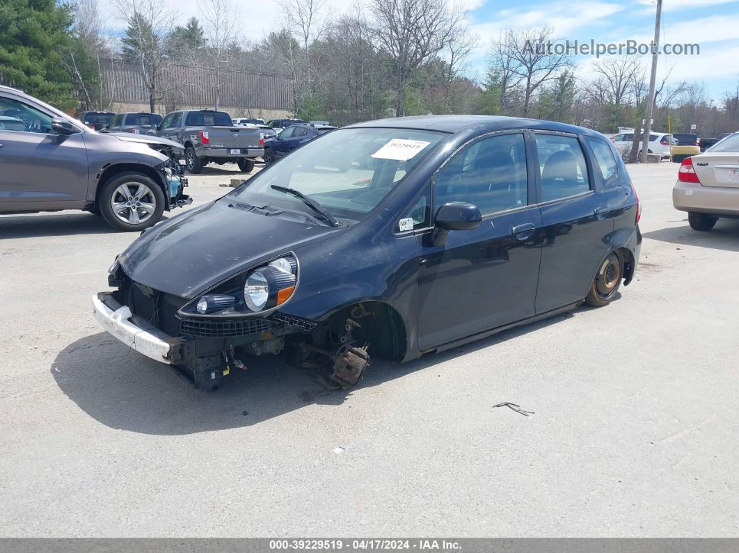 2008 Honda Fit   Black vin: JHMGD374X8S065627