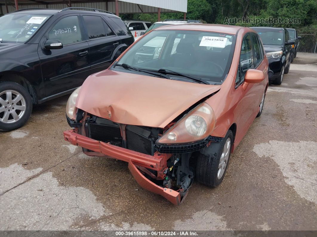 2008 Honda Fit Sport Orange vin: JHMGD37608S004241