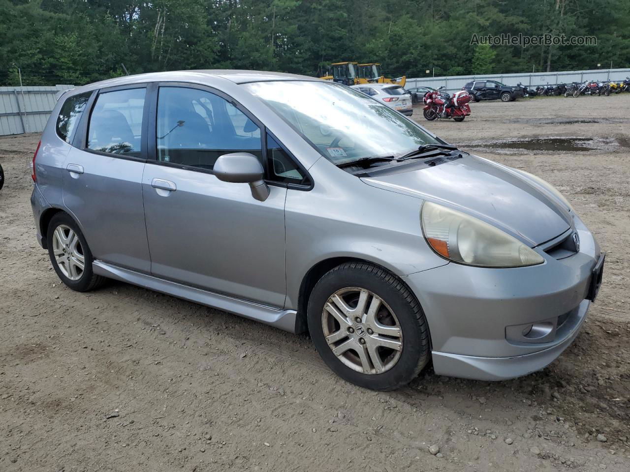 2008 Honda Fit Sport Silver vin: JHMGD37608S032119