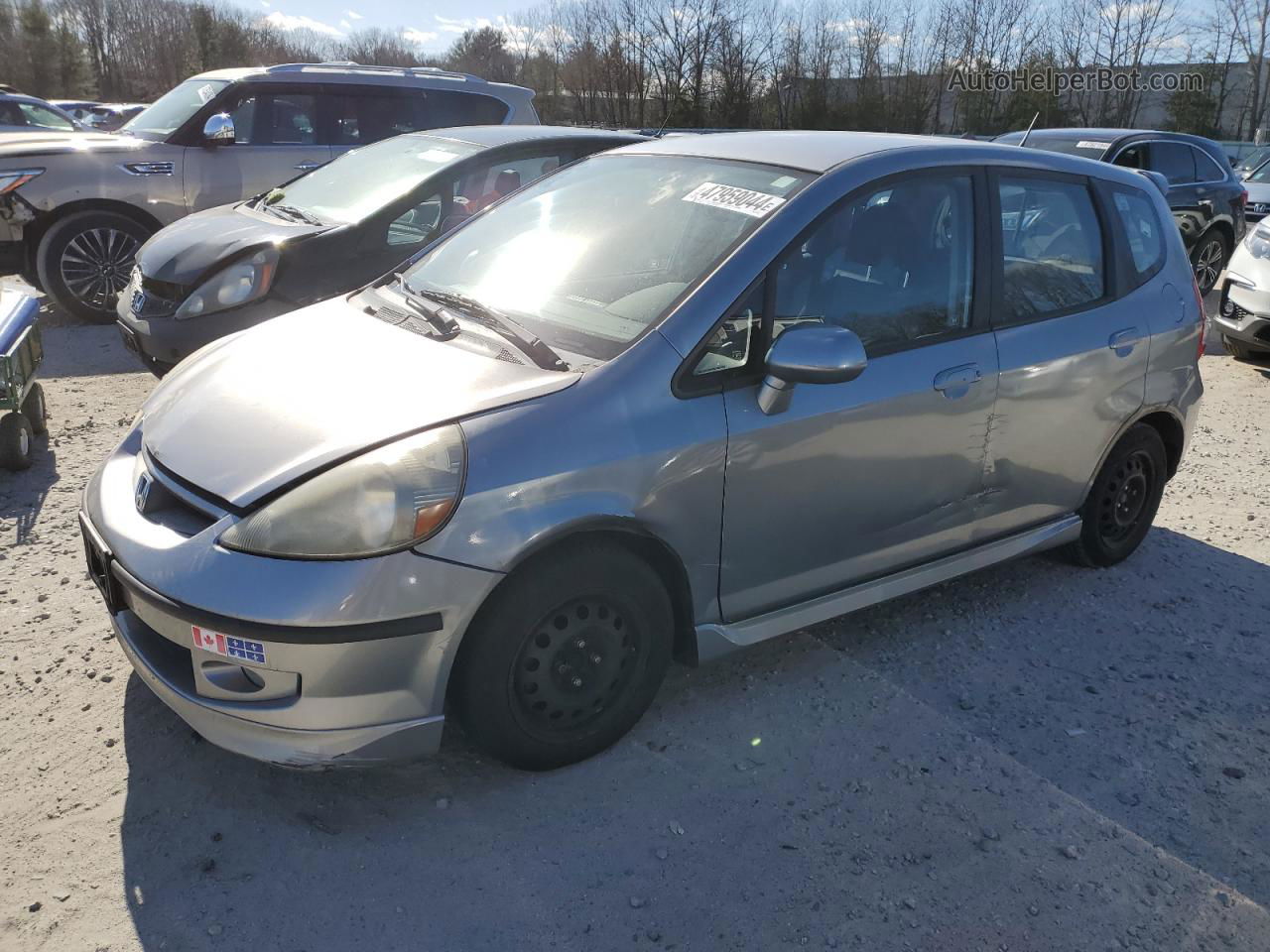 2008 Honda Fit Sport Silver vin: JHMGD37628S007769