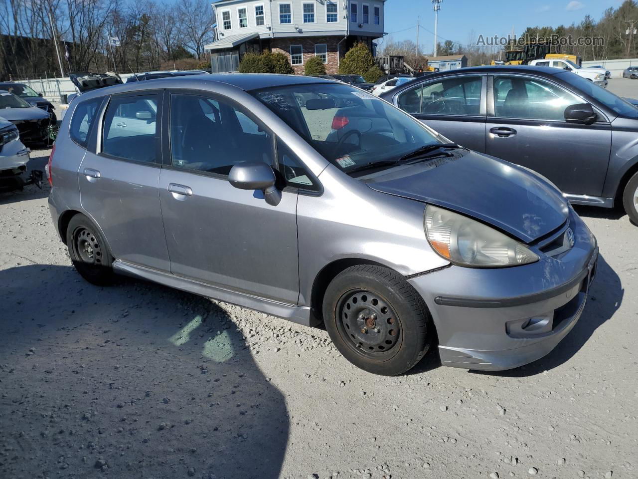 2008 Honda Fit Sport Silver vin: JHMGD37628S007769