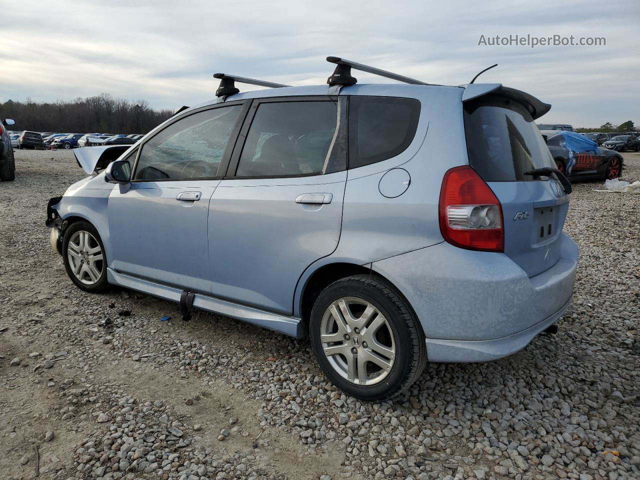 2008 Honda Fit Sport Blue vin: JHMGD37628S011000