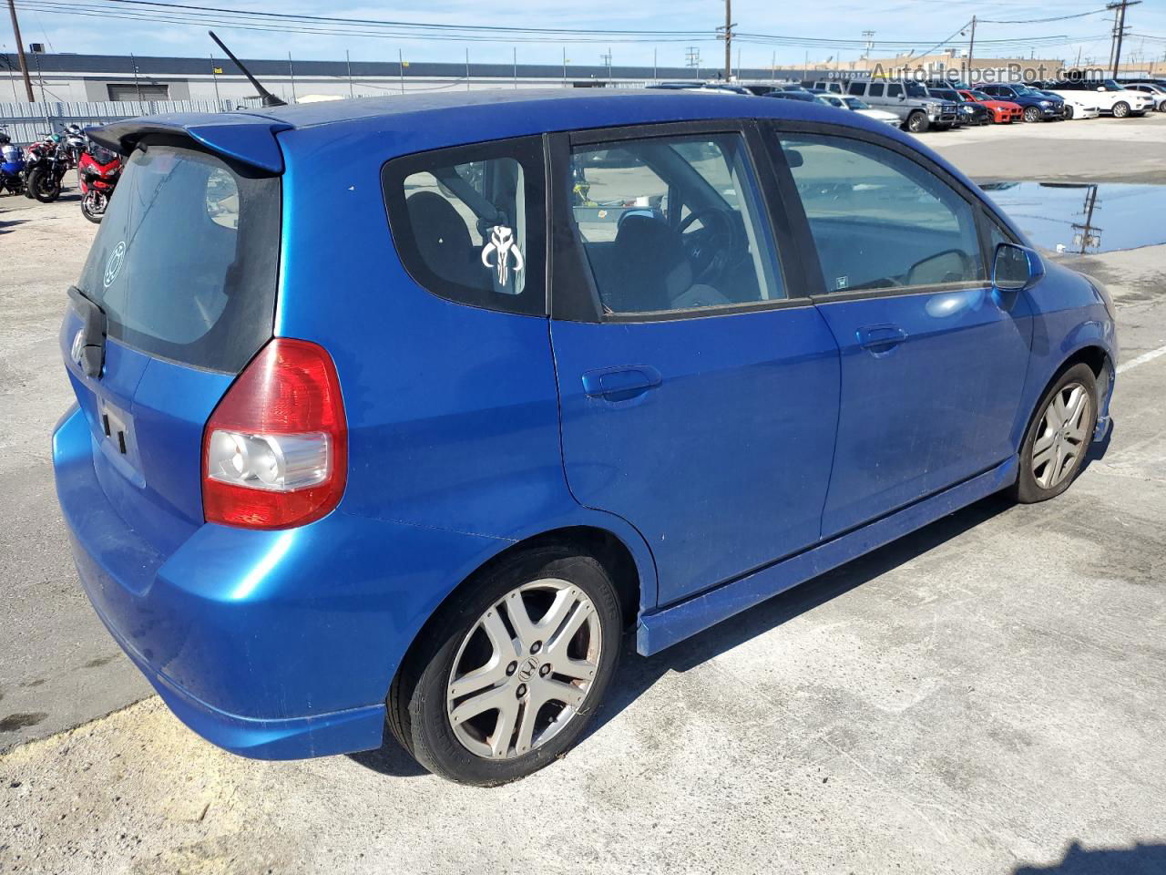 2008 Honda Fit Sport Blue vin: JHMGD37628S032672