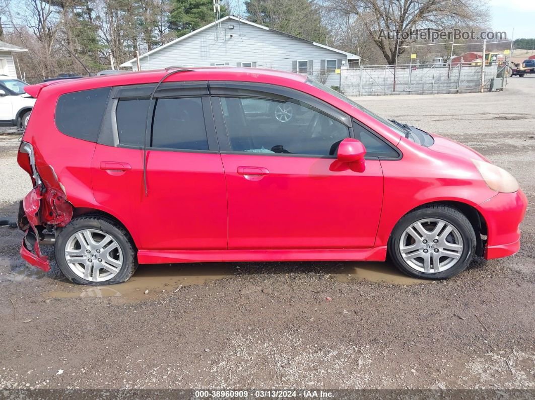 2008 Honda Fit Sport Red vin: JHMGD37628S055966