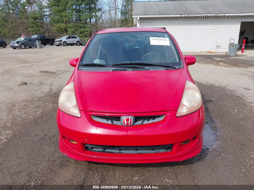 2008 Honda Fit Sport Red vin: JHMGD37628S055966