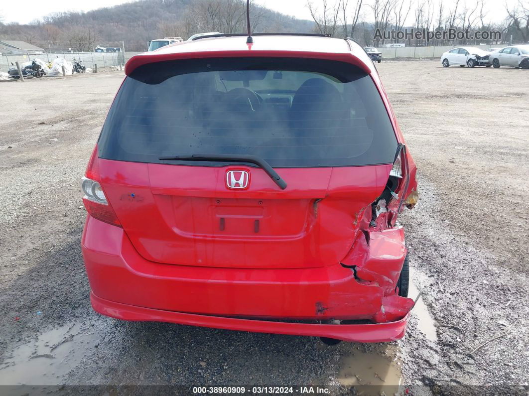 2008 Honda Fit Sport Red vin: JHMGD37628S055966