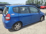 2008 Honda Fit Sport Blue vin: JHMGD37638S019106