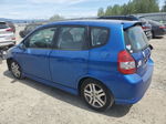 2008 Honda Fit Sport Blue vin: JHMGD37638S019106