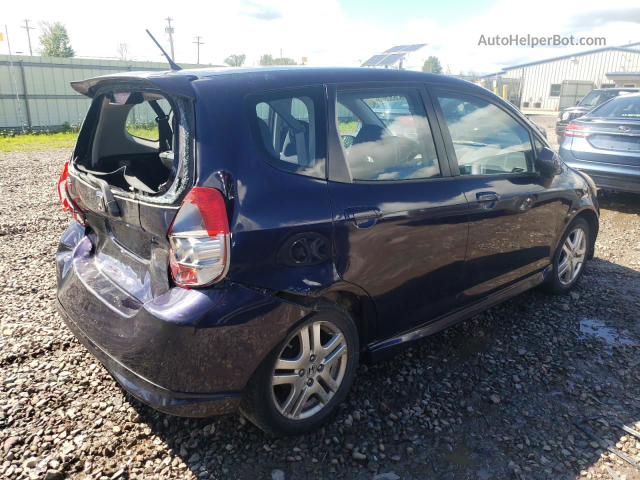 2008 Honda Fit Sport Purple vin: JHMGD37638S025729