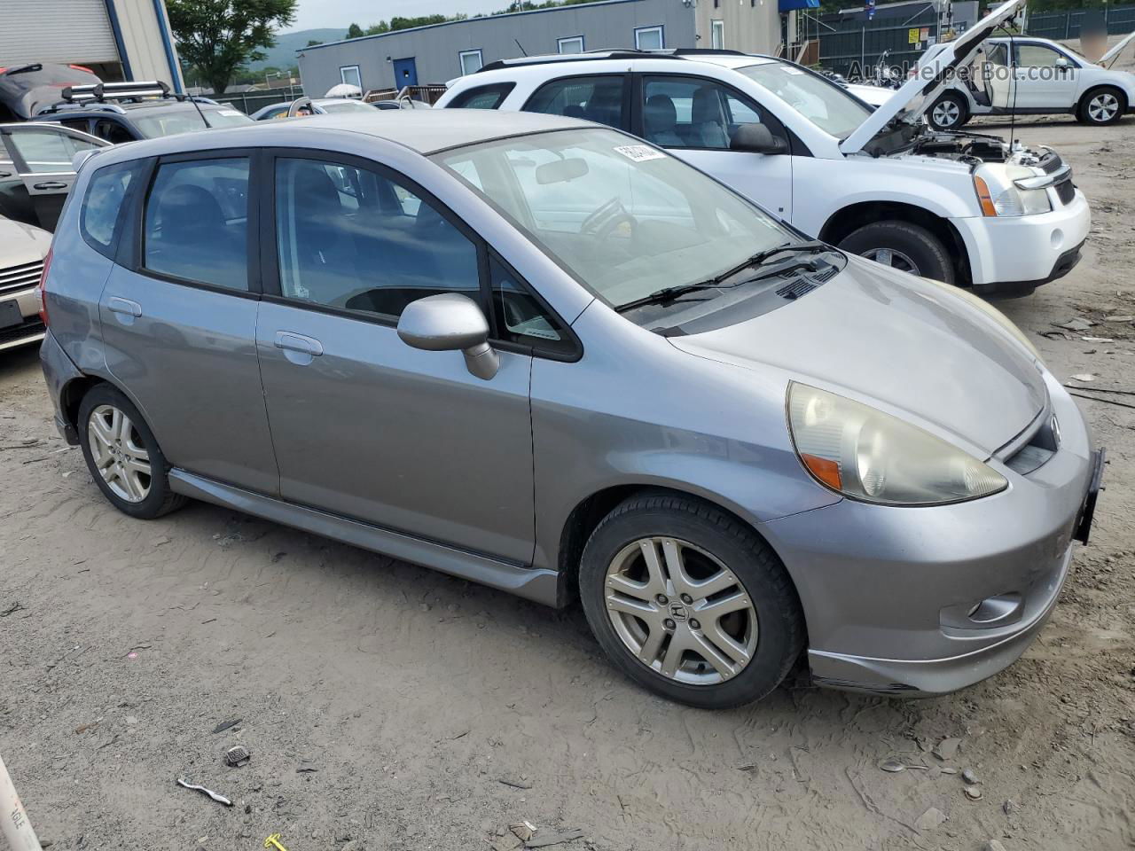 2008 Honda Fit Sport Silver vin: JHMGD37638S050503