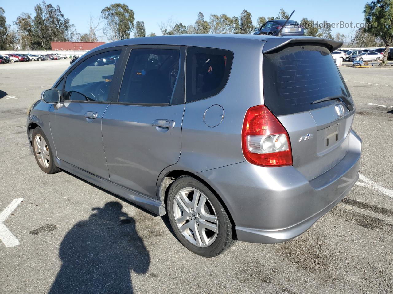 2008 Honda Fit Sport Gray vin: JHMGD37648S053359