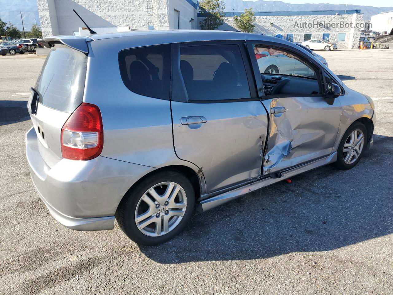 2008 Honda Fit Sport Gray vin: JHMGD37648S053359