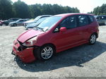 2008 Honda Fit Sport Red vin: JHMGD37648S058965