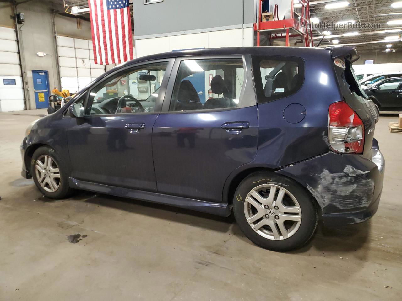 2008 Honda Fit Sport Purple vin: JHMGD37658S013131