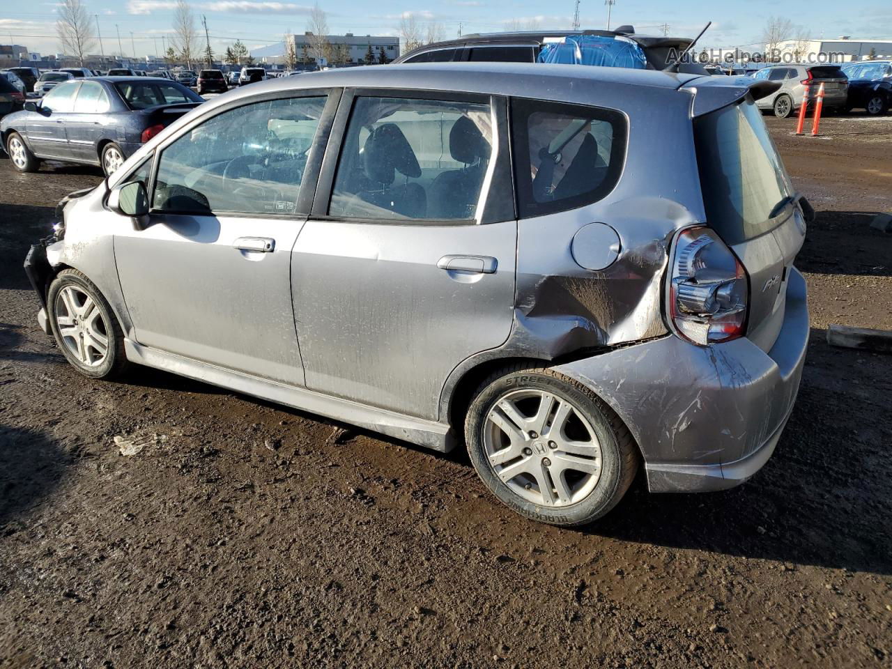 2008 Honda Fit Sport Silver vin: JHMGD37658S807899