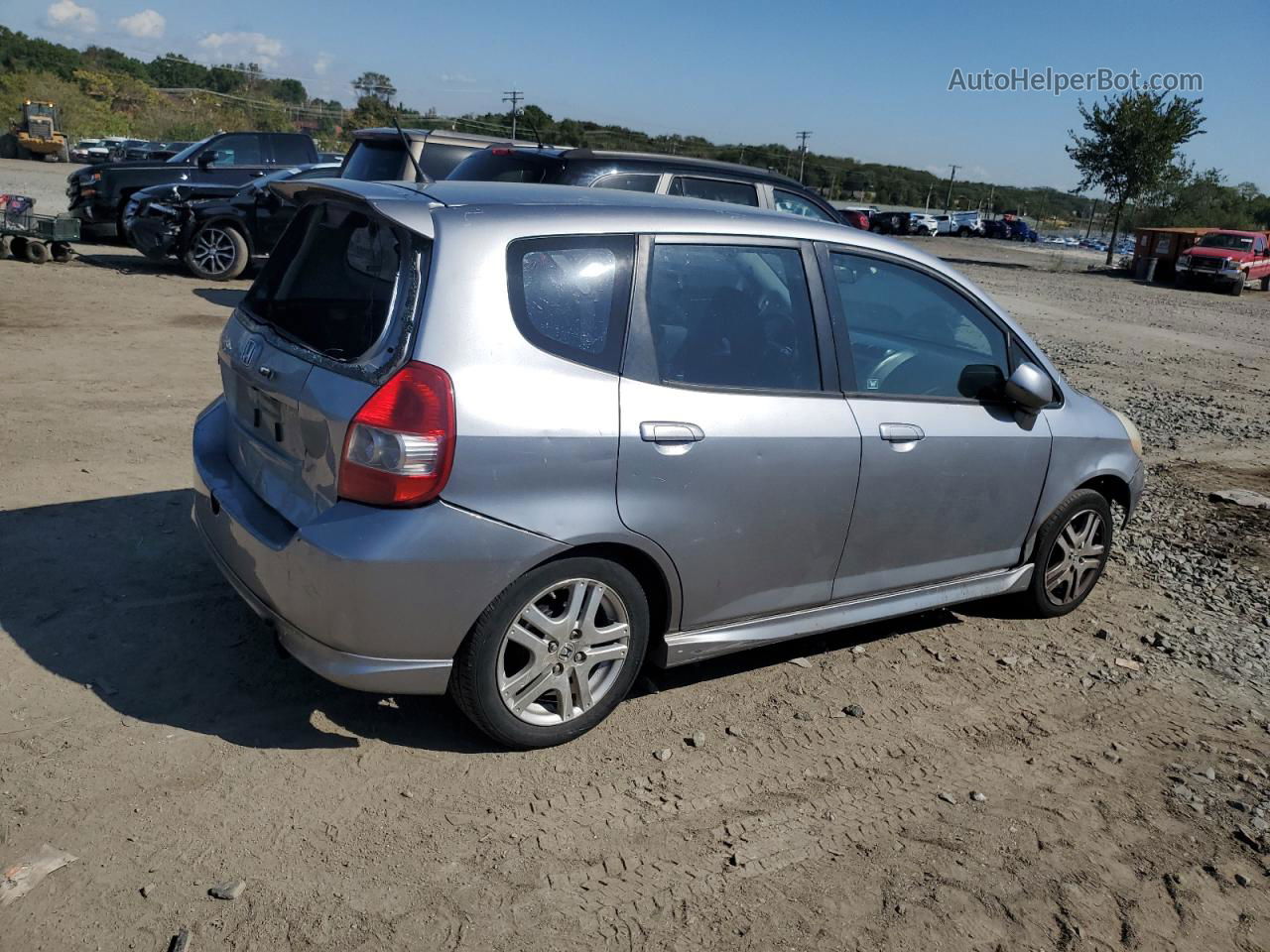 2008 Honda Fit Sport Silver vin: JHMGD37678S012224