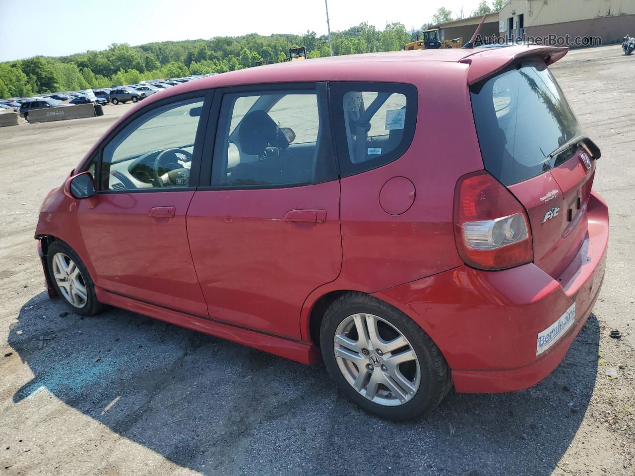 2008 Honda Fit Sport Red vin: JHMGD37678S053274