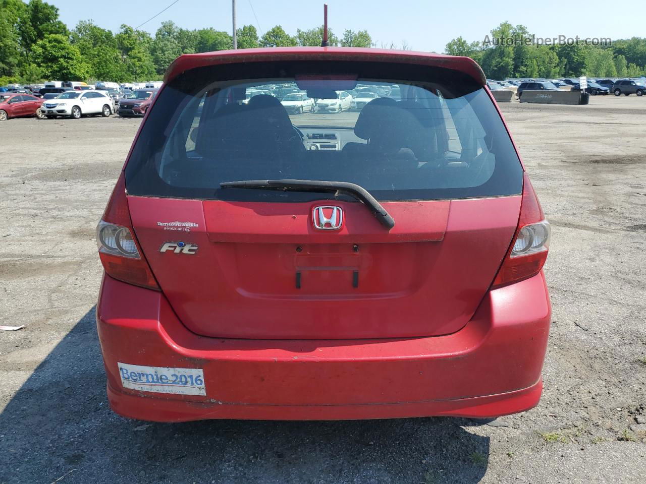 2008 Honda Fit Sport Red vin: JHMGD37678S053274