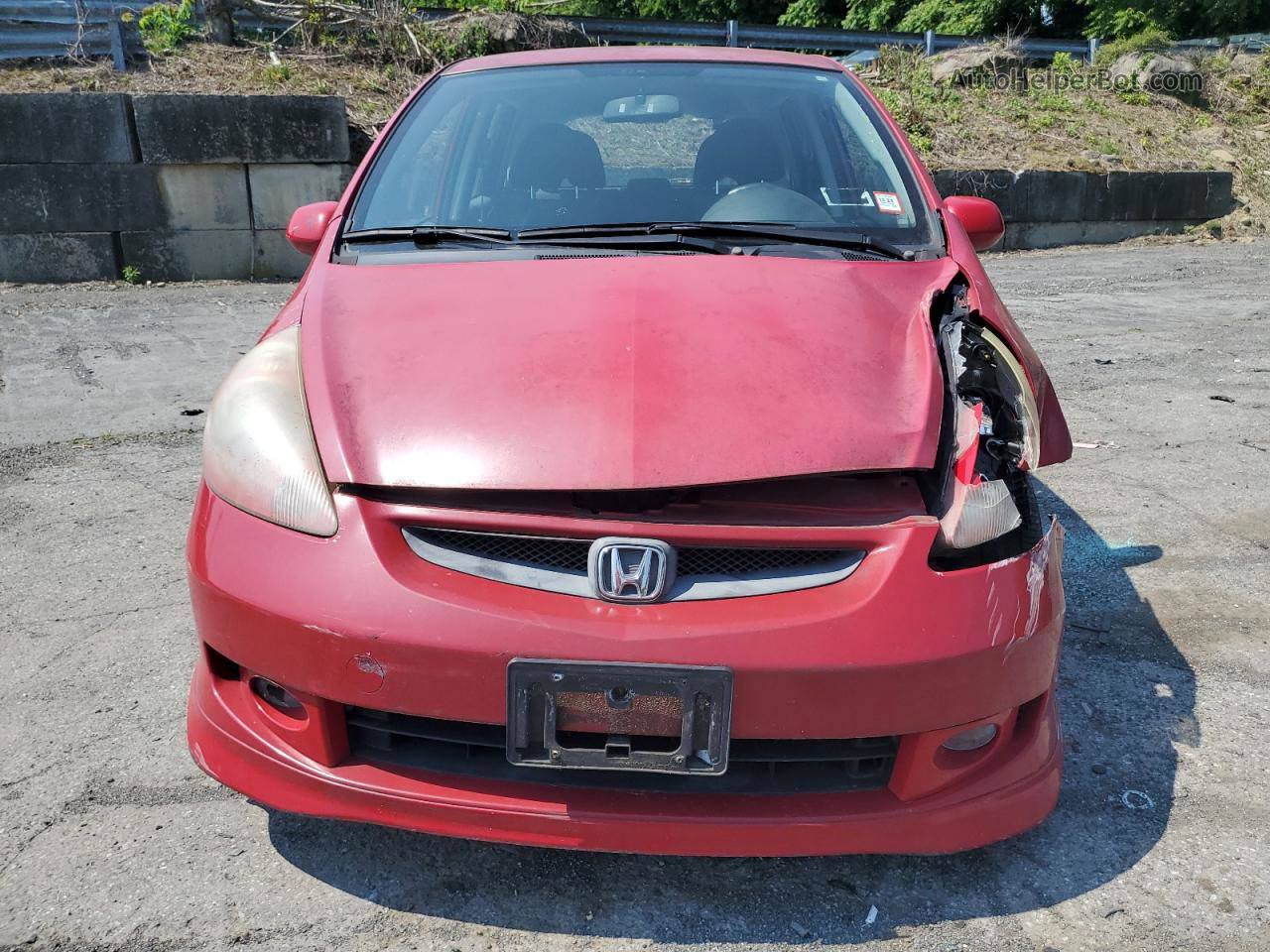 2008 Honda Fit Sport Red vin: JHMGD37678S053274