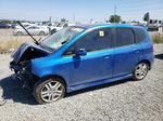 2008 Honda Fit Sport Blue vin: JHMGD37678S059561