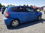 2008 Honda Fit Sport Blue vin: JHMGD37678S059561