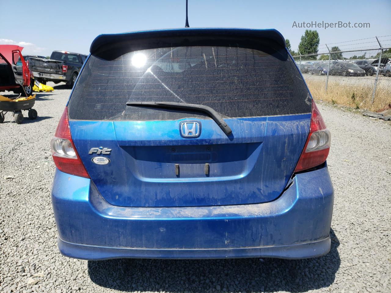 2008 Honda Fit Sport Blue vin: JHMGD37678S059561