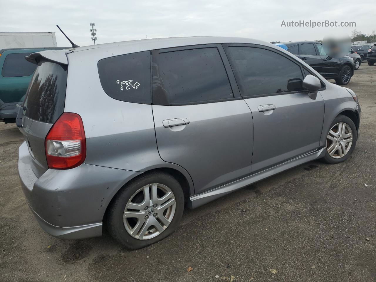 2008 Honda Fit Sport Silver vin: JHMGD37688S066633