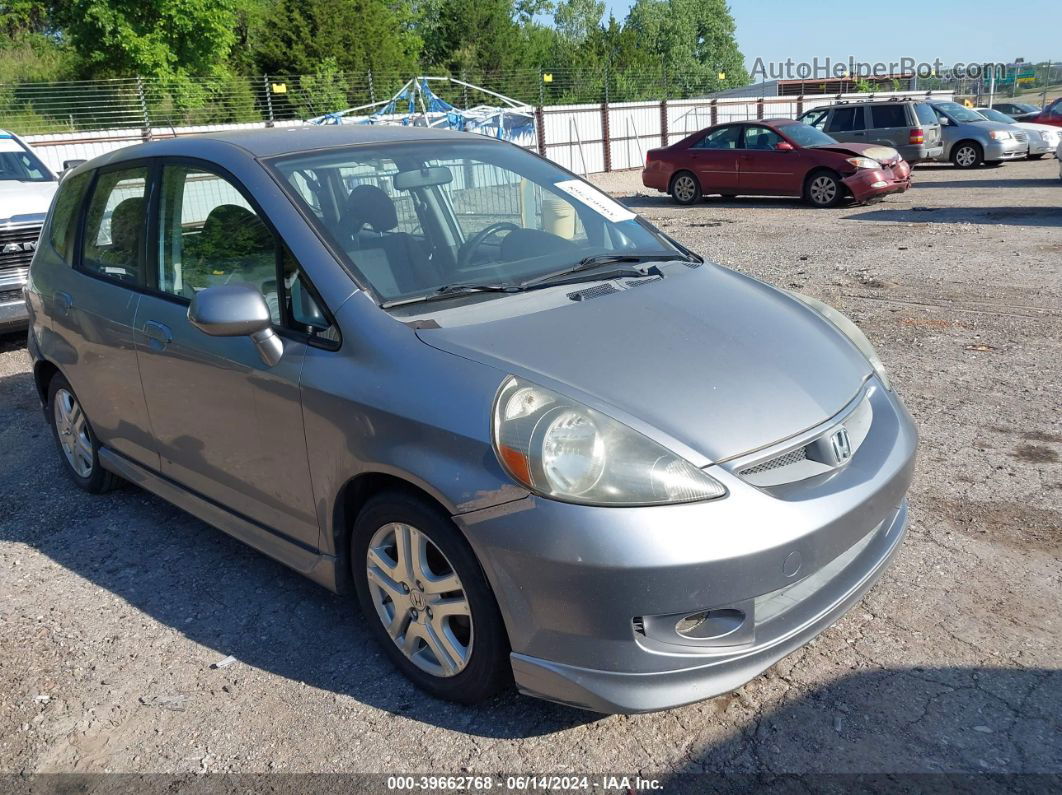 2008 Honda Fit Sport Silver vin: JHMGD37698S007347