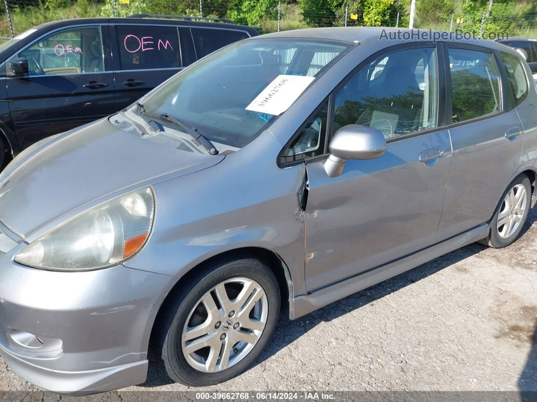 2008 Honda Fit Sport Silver vin: JHMGD37698S007347