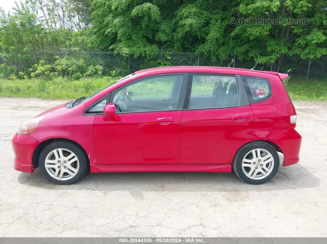 2008 Honda Fit Sport Red vin: JHMGD37698S033303