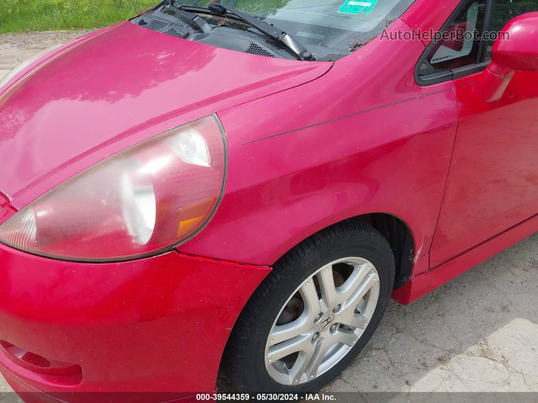 2008 Honda Fit Sport Red vin: JHMGD37698S033303