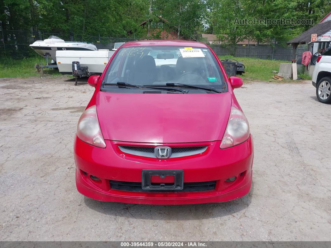 2008 Honda Fit Sport Red vin: JHMGD37698S033303