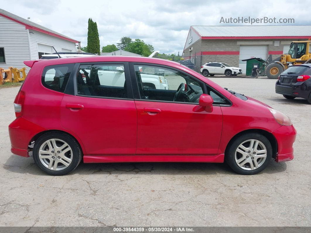 2008 Honda Fit Sport Red vin: JHMGD37698S033303