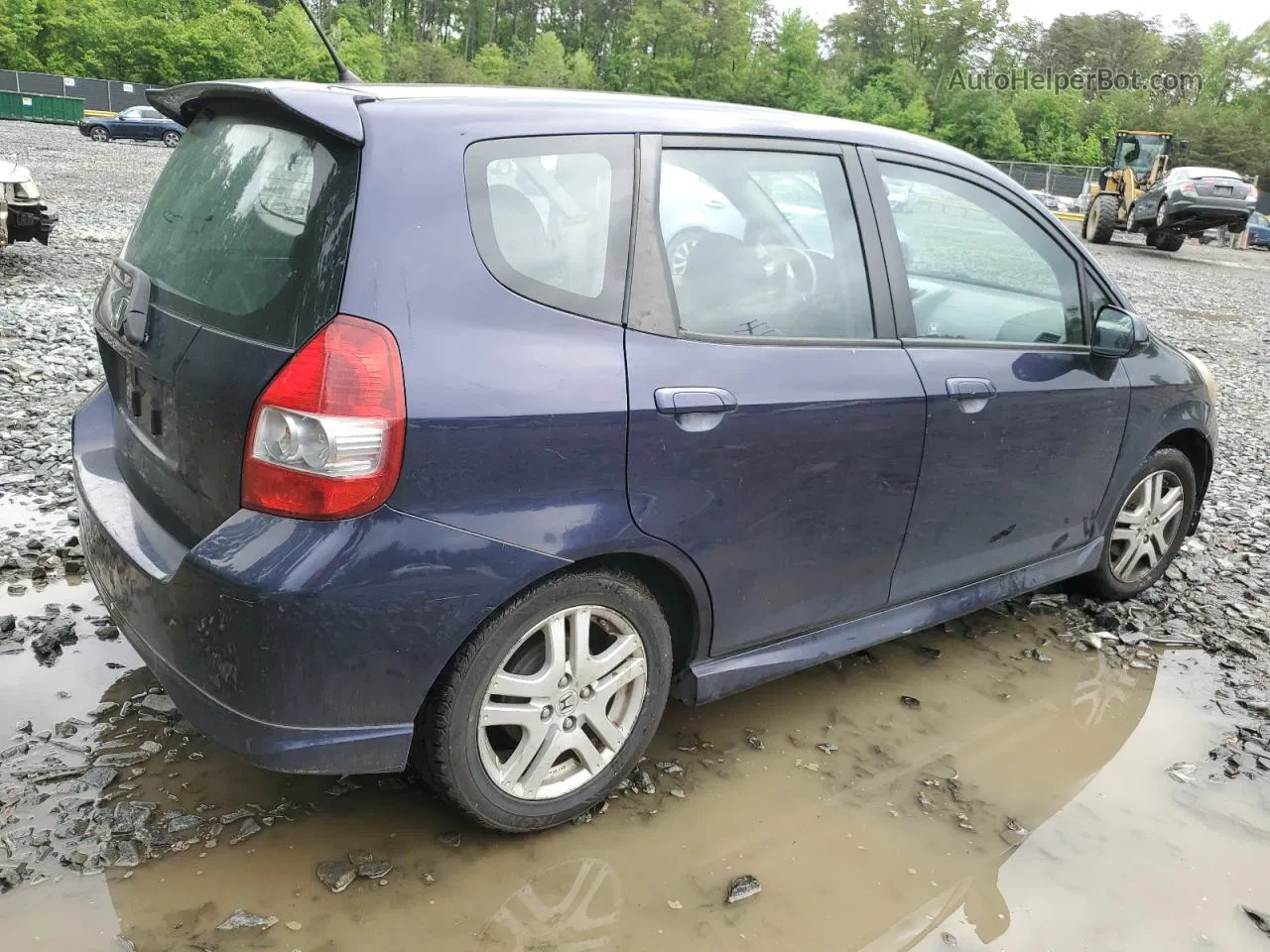 2008 Honda Fit Sport Blue vin: JHMGD376X8S008815