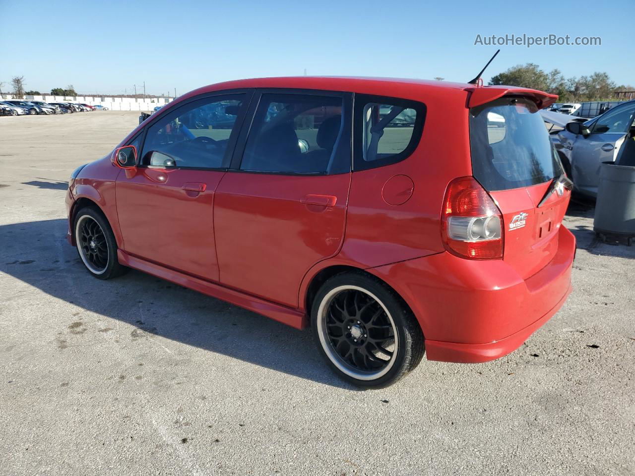 2008 Honda Fit Sport Red vin: JHMGD376X8S051051