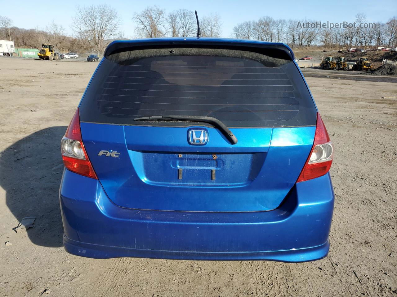 2008 Honda Fit Sport Blue vin: JHMGD376X8S065189