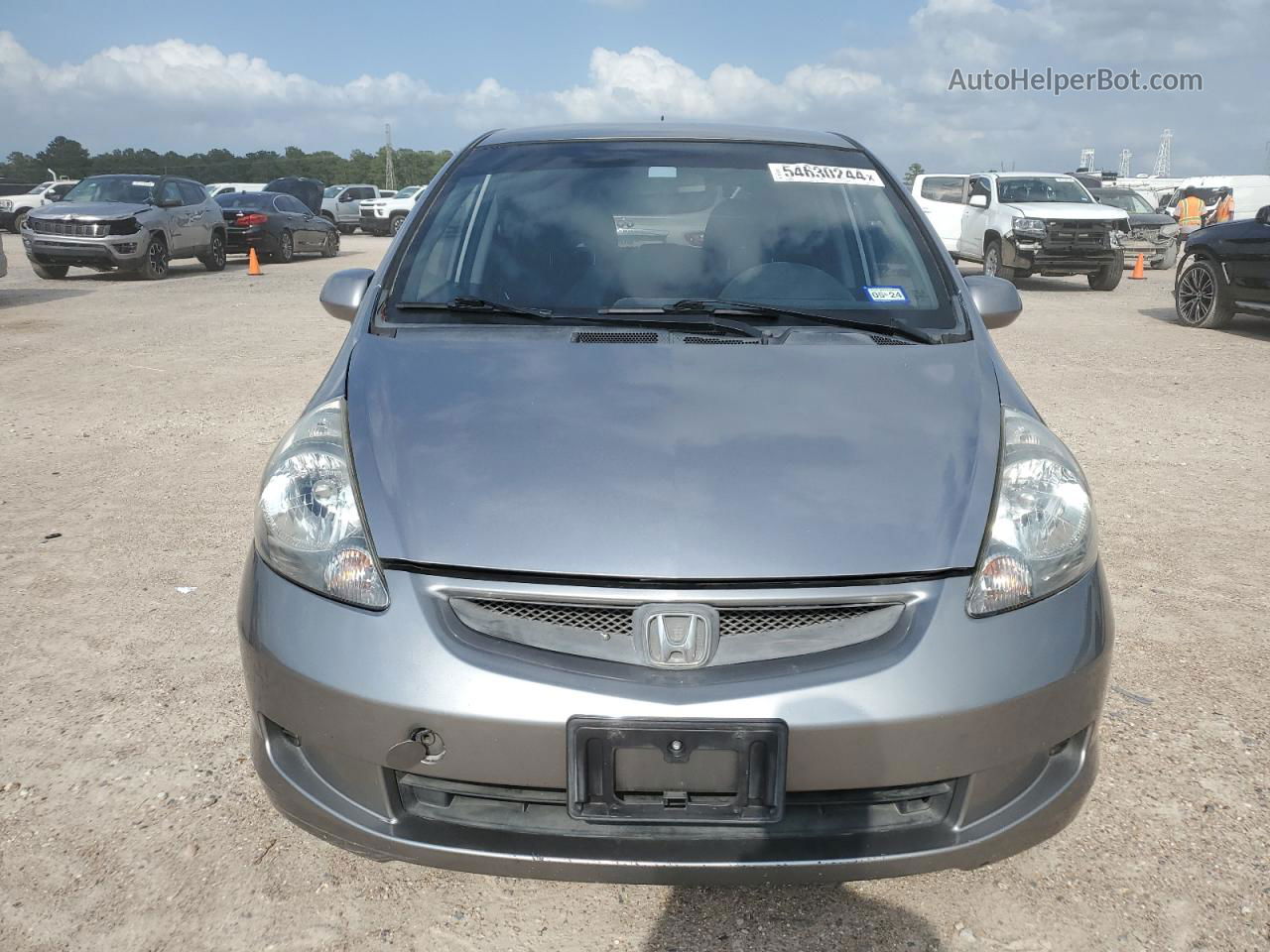 2008 Honda Fit  Gray vin: JHMGD38408S043070